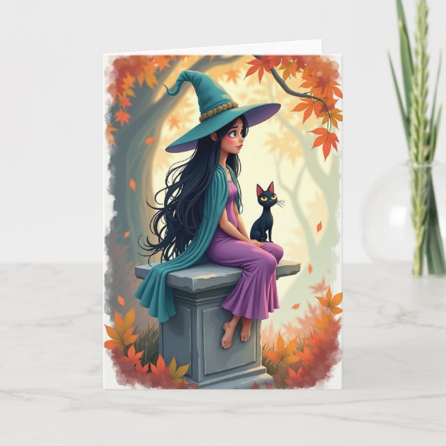Enchanted Autumn Magic Card (Front)