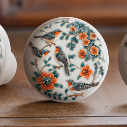 Enchanted Aviary Ceramic Knob Pull