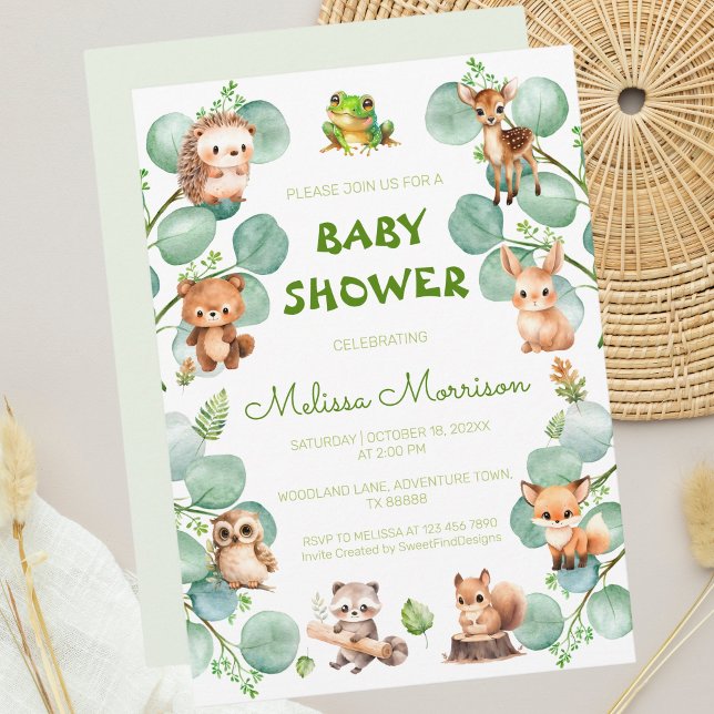 Enchanted Baby Boy Shower Invitation (Enchanted Baby Boy Shower Invitation)
