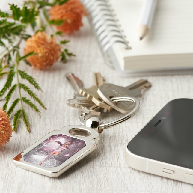Enchanted Ballerina Keychain (Side)