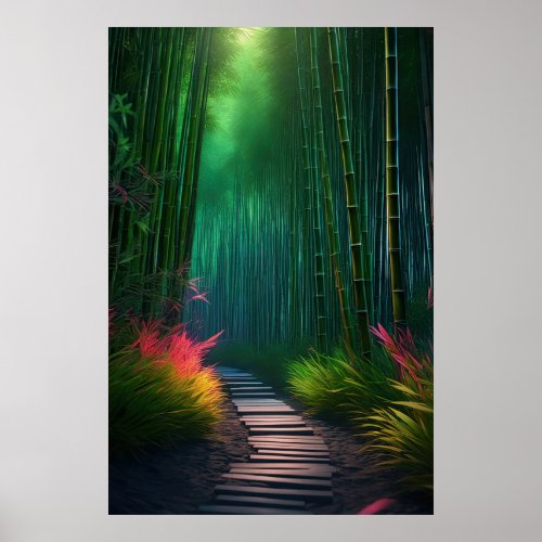Enchanted Bamboo Wonderland Poster