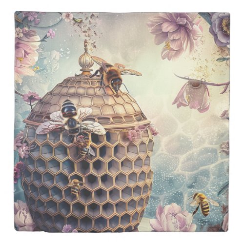 Enchanted Bee Garden Fantasy (10) Duvet Cover