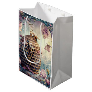 Enchanted Bee Garden Fantasy (10) Medium Gift Bag