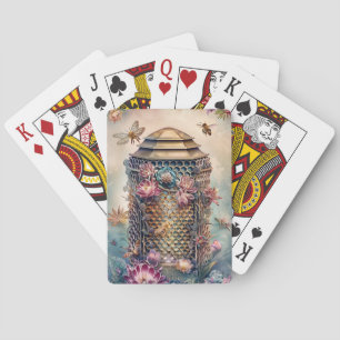 Enchanted Bee Garden Fantasy (1) Poker Cards