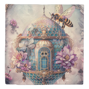 Enchanted Bee Garden Fantasy (2) Duvet Cover