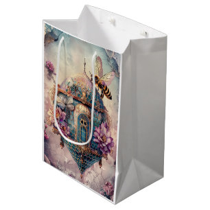 Enchanted Bee Garden Fantasy (2) Medium Gift Bag