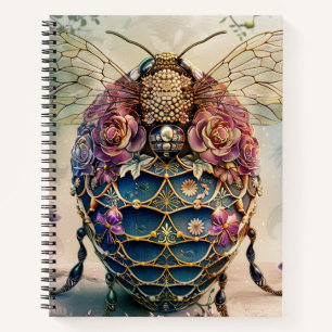 Enchanted Bee Garden Fantasy (4) Notebook
