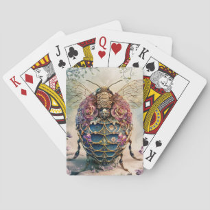 Enchanted Bee Garden Fantasy (4) Poker Cards