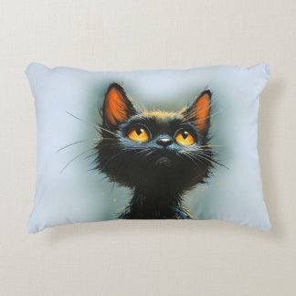 Enchanted Black Cat Accent Pillow