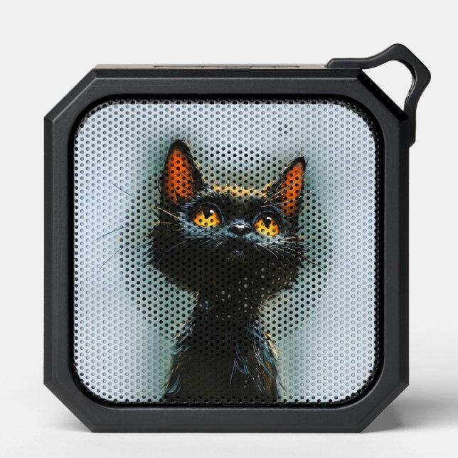 Enchanted Black Cat Bluetooth Speaker (Front)