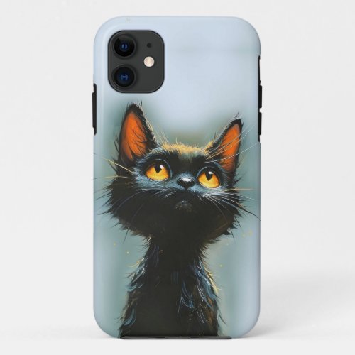 Enchanted Black Cat iPhone 11 Case