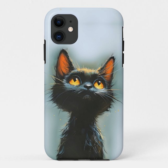 Enchanted Black Cat Case-Mate iPhone Case (Back)