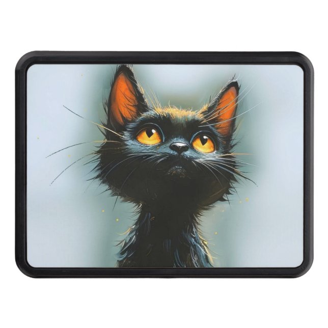 Enchanted Black Cat Hitch Cover (Front)