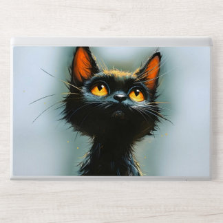 Enchanted Black Cat HP Laptop Skin