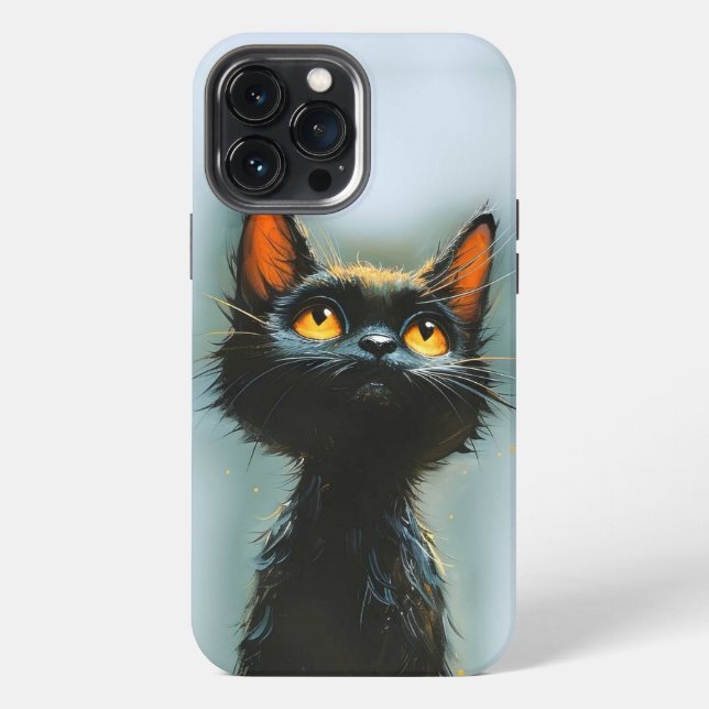 Enchanted Black Cat Iphone Case (Back)