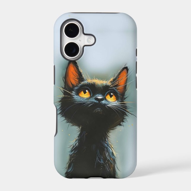 Enchanted Black Cat Iphone Case (Back)