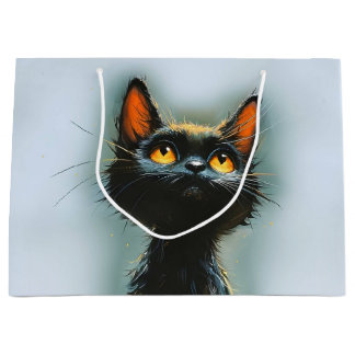 Enchanted Black Cat Large Gift Bag