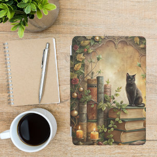 Enchanted Black Cat Library iPad Mini Cover