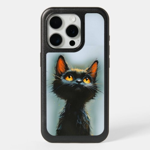 Enchanted Black Cat iPhone 15 Pro Case