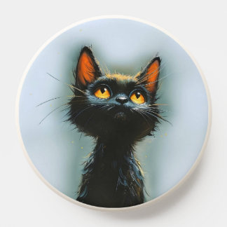 Enchanted Black Cat PopSocket