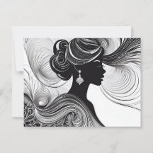 Enchanted Black Modern Beautiful Woman