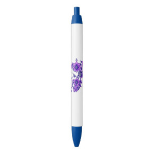 Enchanted Bloom – Mystical Floral Skull Pen