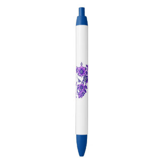 Enchanted Bloom – Mystical Floral Skull Pen