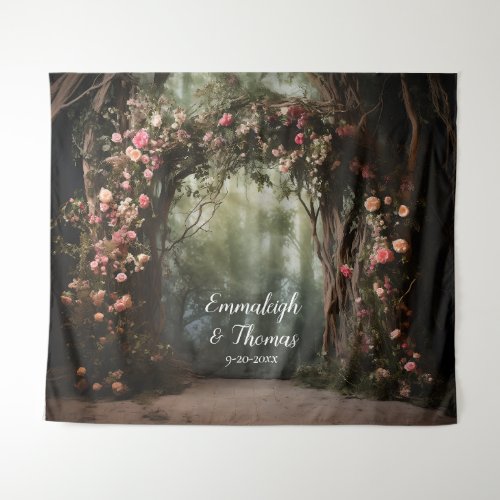 Enchanted Blossom Canopy Arch Tapestry