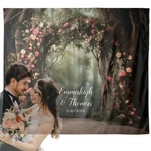 Enchanted Blossom Canopy Arch Tapestry