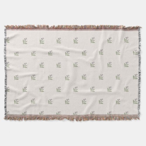 Enchanted Blossoms Pastel Flower Fleece Blanket 