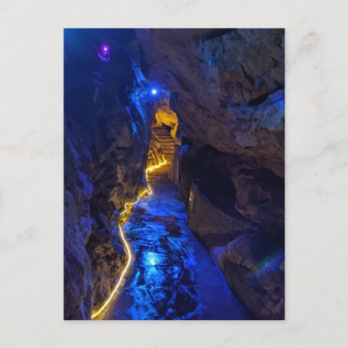 Enchanted Blue Cave Path Rock City Postcard