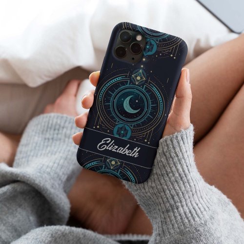 Enchanted Blue Moon Celestial Personalized Stylish Samsung Galaxy S21 Ultra Case