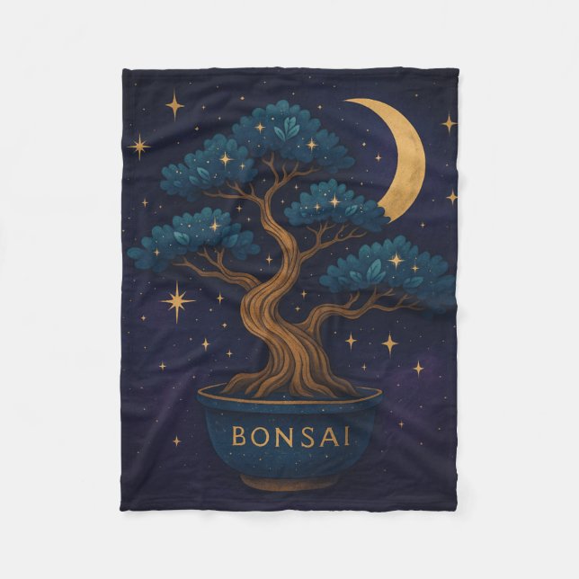 Enchanted Bonsai Tree Throw Blanket  (Front)