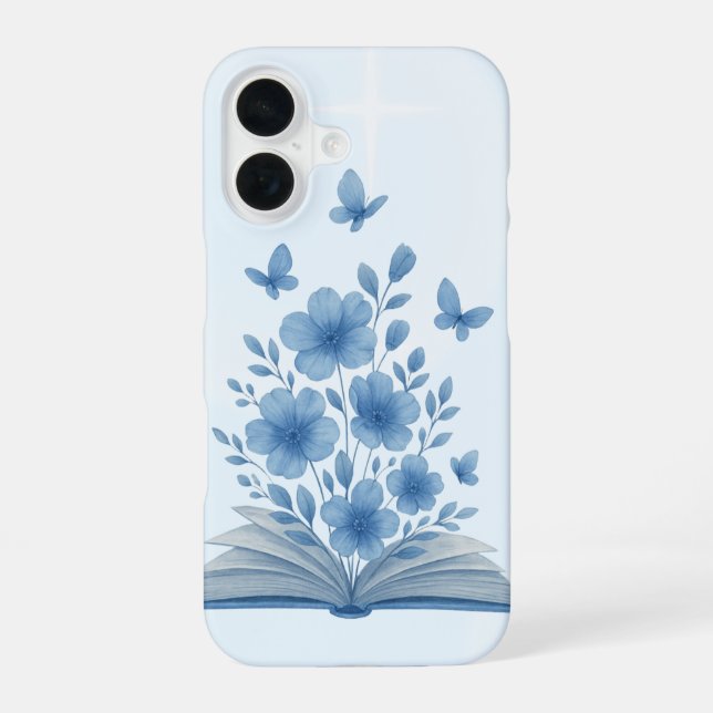Enchanted Book– Butterflies & Flowers Fantasy  iPhone Case (Back)
