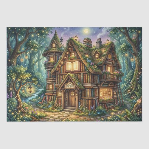 Enchanted Book House Tissue Paper
