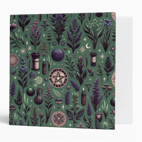 Enchanted Botanica Magical Herbs  Witchcraft 3 Ring Binder