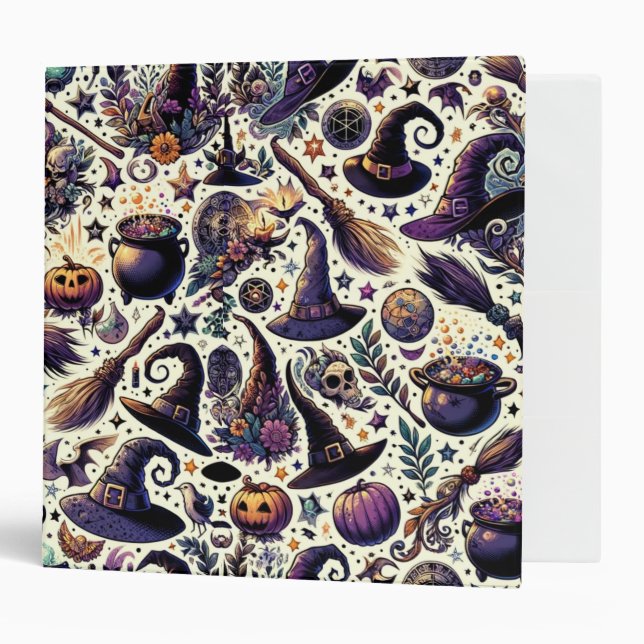 Enchanted Botanica: Magical Herbs & Witchcraft 3 Ring Binder (Front/Inside)