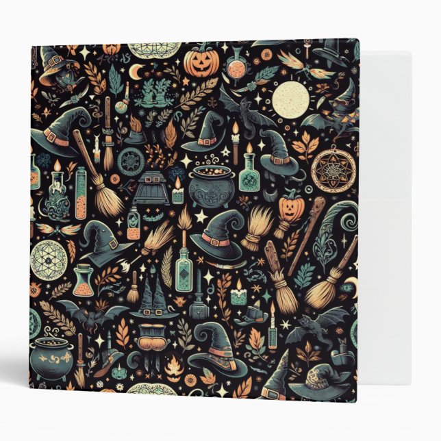 Enchanted Botanica: Magical Herbs & Witchcraft 3 Ring Binder (Front/Inside)