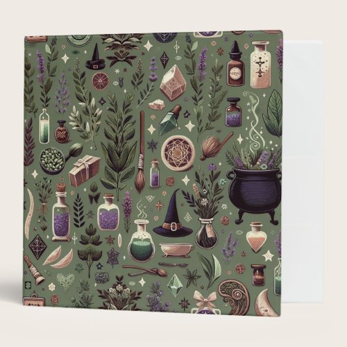 Enchanted Botanica: Magical Herbs & Witchcraft 3 Ring Binder