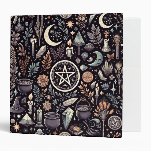 Enchanted Botanica: Magical Herbs & Witchcraft 3 Ring Binder (Front/Inside)