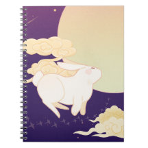 Enchanted Bunny Moon Notebook Cover