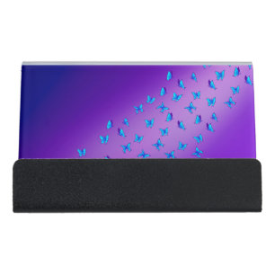 Enchanted Butterflies  Desk Business Card Holder