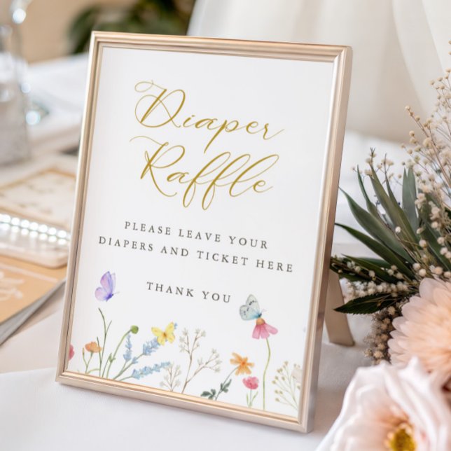 Enchanted Butterflies Diaper Raffle Poster (Creator Uploaded)