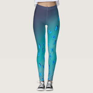 Enchanted Butterflies Green Leggings