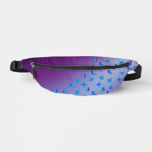 Enchanted Butterflies  Purple  Fanny Pack