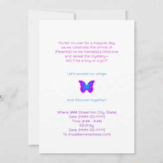 Enchanted Butterfly Collection Invitation | Zazzle