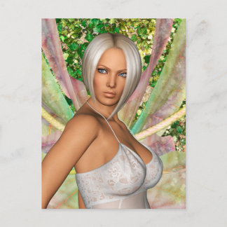 Enchanted Butterfly Fairy Holiday Postcard