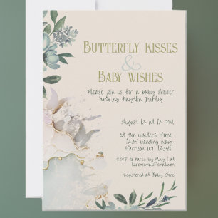 Enchanted Butterfly Fairytale Baby Shower Invitation