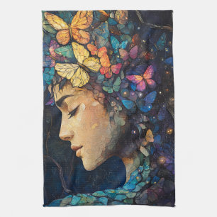 Enchanted Butterfly Forest Goddess (5) Kitchen Towel