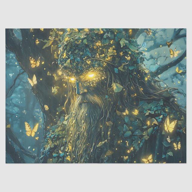 Enchanted Butterfly Forest Goddess (8) Tissue Paper (Front)